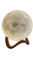 Lampa Led realistyczny Księżyc B. DUŻY 21cm druk 3d HIT