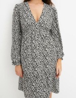 Tanio !_NOWA extra WYSZCZUPLAJĄCA sukienka_falbana_WYGODNA z halką_48/50