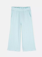 Szerokie spodnie strukturalne dzwony, legginsy z szeroką nogawką 104 4 lata