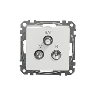 Gniazdo Antenowe ścienne Schneider Electric biały SDD111481