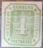 Niemcy Hamburg stary znaczek (2/28
