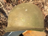 Hełm stalowy M 1 i Fasunek Liner do Hełmu M 1 US Army M 58 lata 60/70 - te