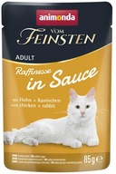 Animonda vom Feinsten Raffinesse w sosie saszetka 85g - Kurczak + Królik