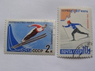 ZSRR - Zawody narciarskie Zakopane FIS 1962 - Mi. 2607-08 - kasowane