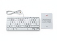 Klawiatura Przewodowa USB KB066-A Biurowa Pełnowymiarowa Slim Biała