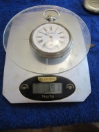 Antyk Kolekcjonerski Regulator Zegarek kieszonkowy 67mm