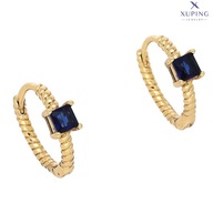 75563 KOLCZYKI 18K POZŁACANE 12/4 MM kółeczka z kryształkiem