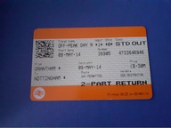 bilet kolejowy - kolekcjonerski - Anglia , Wielka Brytania - Nottingham