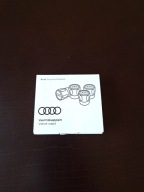 NAKRĘTKI NA WENTYLE METALOWE KAPTURKI AUDI 4 SZTUKI SREBRNE