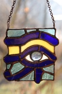 Przywieszka – Amulet „Oko Ra” Witraż Tiffany, rękodzieło, Idealny Prezent