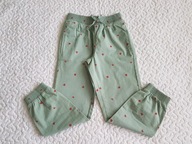 Cool Club spodnie zielone w truskawki nowe roz 128