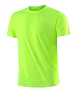 Oddychający T-shirt treningowy szybkoschnący neon green M