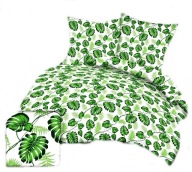 pościel z kory 220x240 + 3x70x80 +2x40x40 guzik K 86-1 liście palmy zie jas