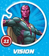 Shieldz Marvel Circle K Żetony nr 11 Nowe Vision