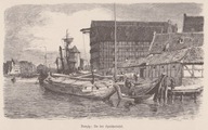 Gdańsk Wyspa Spichrzów Danzig An der Speicherinsel drzeworyt Closs 1880