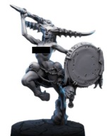 Demoniczny Muzyk Chaotycznego Boga Krwi figurka RPG Druk 3D