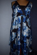 PIĘKNA SUKIENKA LETNIA ASYMETRYCZNA _44