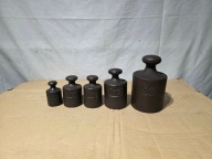 Stare odważniki handlowe - zestaw 0.5-5kg