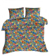 pościel z flaneli 140x200 + 1x70x80 guzik F 101-2 Folk szary