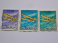 San Marino - 75 rocznica Lotu samolotu braci Wright - Mi. 1165-67 **