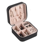 Etui Organizer na Biżuterię| Mini Pudełko| Czarne| AS