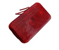 Lampa Obrysówka Pozycyjna czerwona z odblaskiem 12/24V
