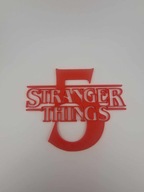 Stranger Things 5 – dekoracja / napis 3D z logo serialu