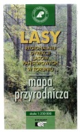 MAPA PRZYRODNICZA - Lasy RDL Lasów państwowych w Toruniu 1: 250 000