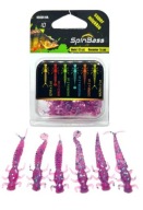 Robak na okonia 50 mm, przynęta super soft - na pstrąga - SpinBass