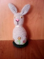 królik na szydełku