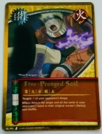 Karta Naruto CCG Jutsu Five-Pronged Seal - J-092