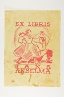 ORYGINALNY EXLIBRIS EKSLIBRIS JANA ANSELMA ZOBACZ!