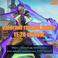 VALORANT | Konto 20 LVL ranked ready | NFA | 11-20 Skinów |