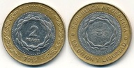 Argentyna 2 Pesos - 2015r Bimetal ... Monety