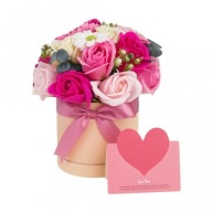 FlowerBox Róże Mydlane Zapachowe Prezent na Dzień Kobiet Wyjątkowy Upominek