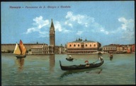 Venezia. Panorama da S. Giorgio - Attilio Scrocchi 1910