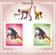 Gwinea Bissau 2010 ** cena 5,90 zł kat.7,50€ (2) - fauna, małpy