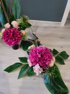 WIĄZANKA STROIK KOMPOZYCJA NA CMENTARZ SZTUCZNE KWIATY komplet! TANIO!!