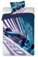 Komplet pościeli bawełnianej Cars Bolid Formula 1 Wyścigowka Auto 140x200