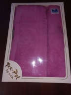 Komplet ręczników Tex-Pol bawełna gruba lilaróż nowy