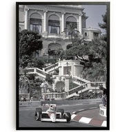Plakat F1 Ayrton Senna McLaren Monaco GP – Legenda Formuły 1 Plakat A3