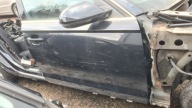 AUDI A6 S6 C7 DRZWI PASAŻERA PRAWY PRZÓD LZ9Y CZARNE KOMPLETNE