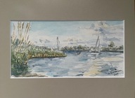 Akwarela wspomnienia z Sobieszewa