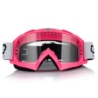 GOGLE NARCIARSKIE RÓŻOWE JASNA SZYBA NA NARTY I SNOWBOARD