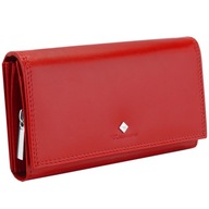 KOCHMANSKI PORTFEL DAMSKI SKÓRZANY DUŻY CZERWONY RFID POJEMNY NA KARTY