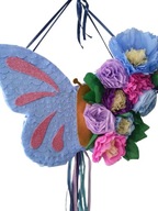Piniata MOTYL MOTYLEK KWIATY + kij gratis