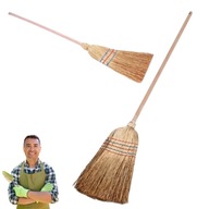 SZCZOTKA RĘCZNA GOSPODARCZA MIOTŁA ZAMIATACZ KIJ DO ZAMIATANIA ULICÓWKA