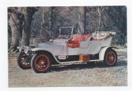 Pocztówka Rolls-Royce "Silver Ghost" z 1909 roku.