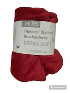 CIEPŁY KOC NARZUTA NA ŁÓŻKO 140x200 KOCE CIEMNY BRĄZOWY CZERWONY