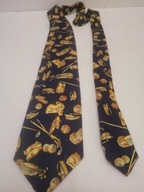 KRAWAT MĘSKI ELEGANCKI JEDWABNY HALABRESE ORYGINALNY MOTYW GOLF